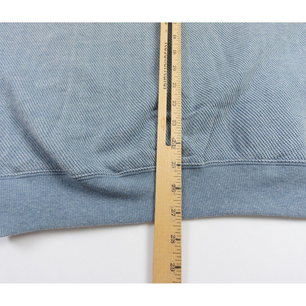 Orvis Sweater Mens XLarge Blue Knit Pullover Collared Elbow Patch Adult Outdoors - Picture 9 of 10